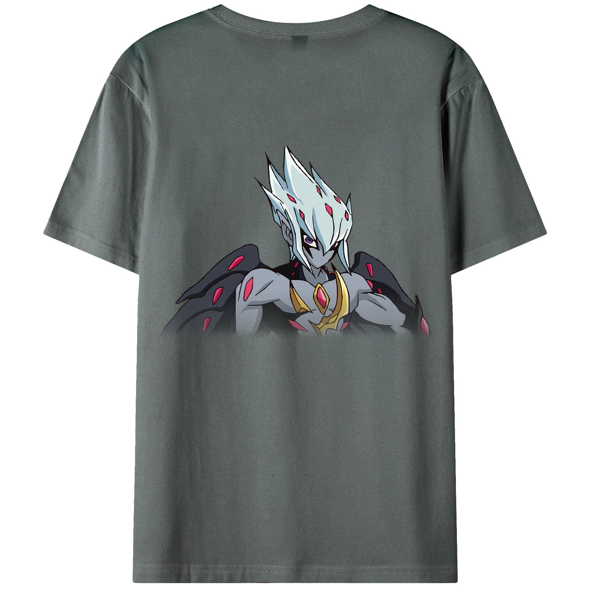 （画像用） 遊☆戯☆王 Yu-Gi-Oh! 綿100％ メンズ半袖Tシャツ（バックプリント） 通気性
